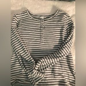 Black and white striped shirt